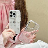 Glitter Bow Clear Case
